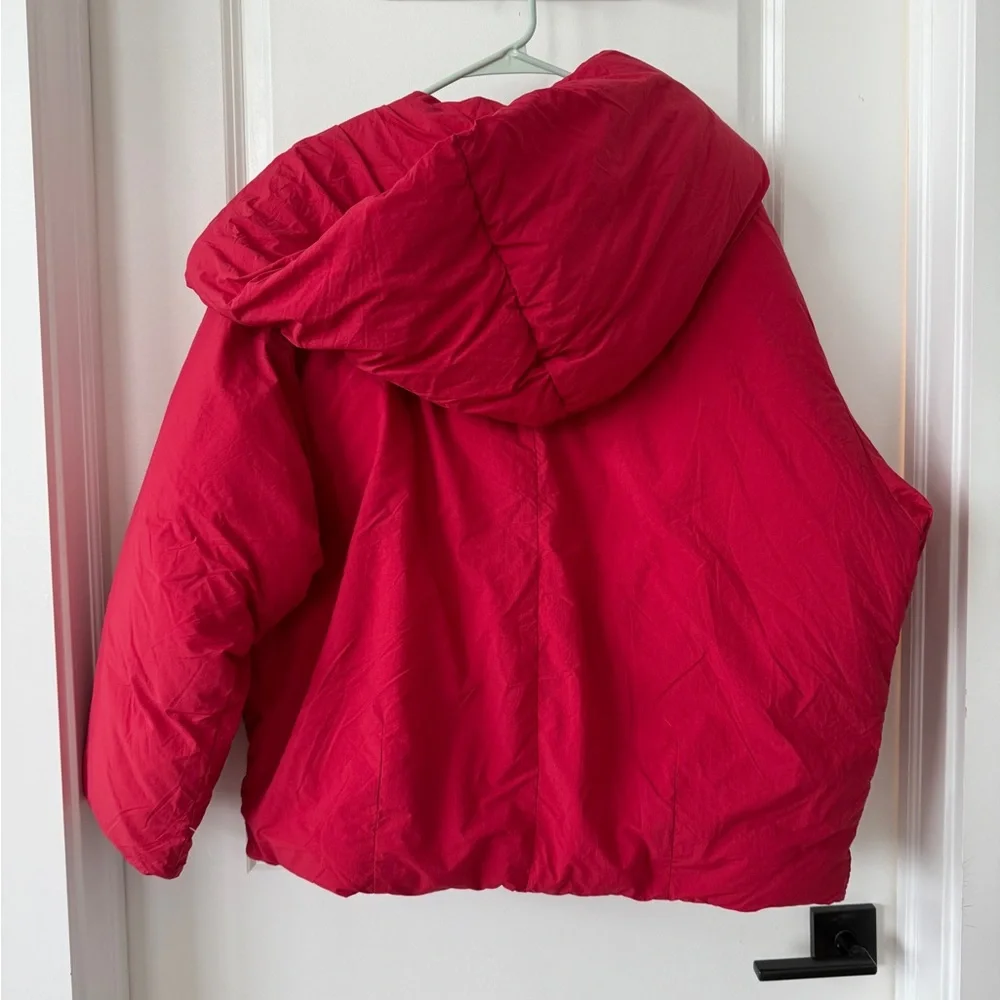 Free People Red Puffer Jacket - Picture 5 of 7